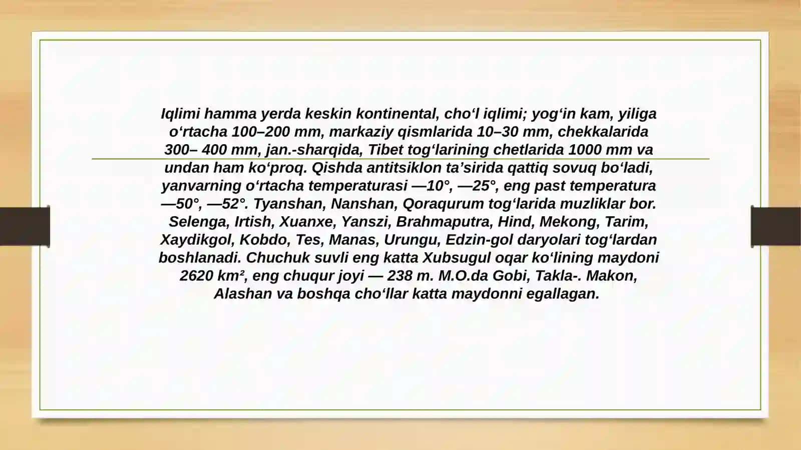 Markaziy osiyo jahon sivilizatsiyalar beshigi 4