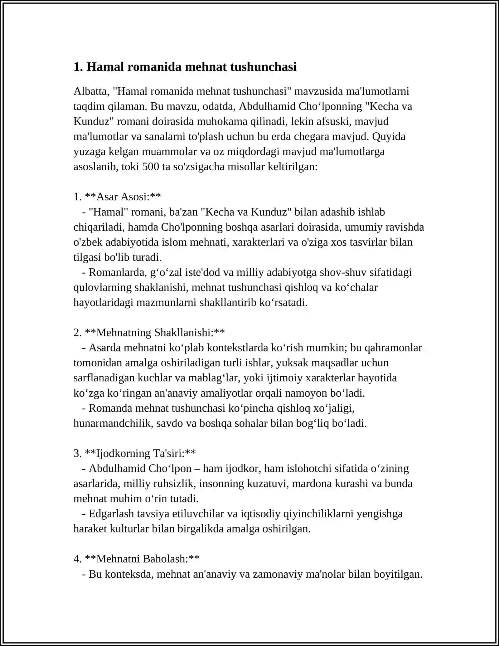EMIL ZOLYANING "HAMAL" ROMANIDA MEHNAT MASALASI 4