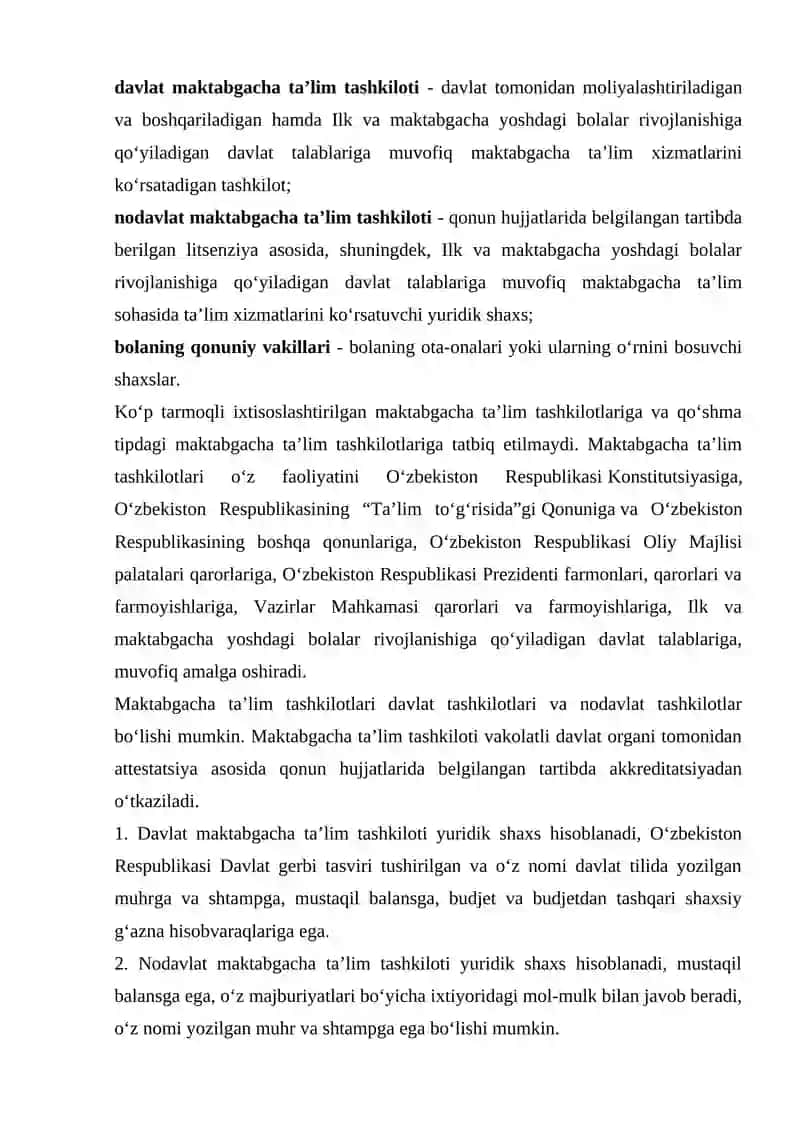 Maktabgacha ta’limni rivojlantirish va moliyaviy ta’minlash 4