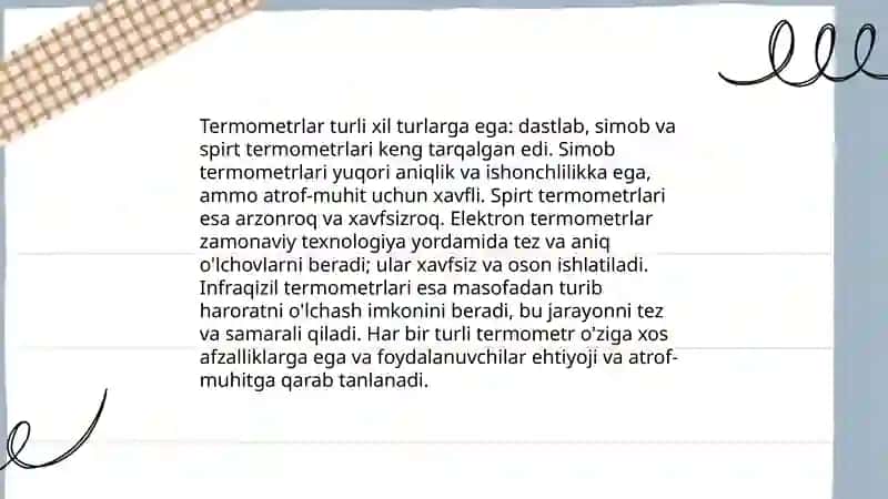 Tana haroratini oʻlchash 4