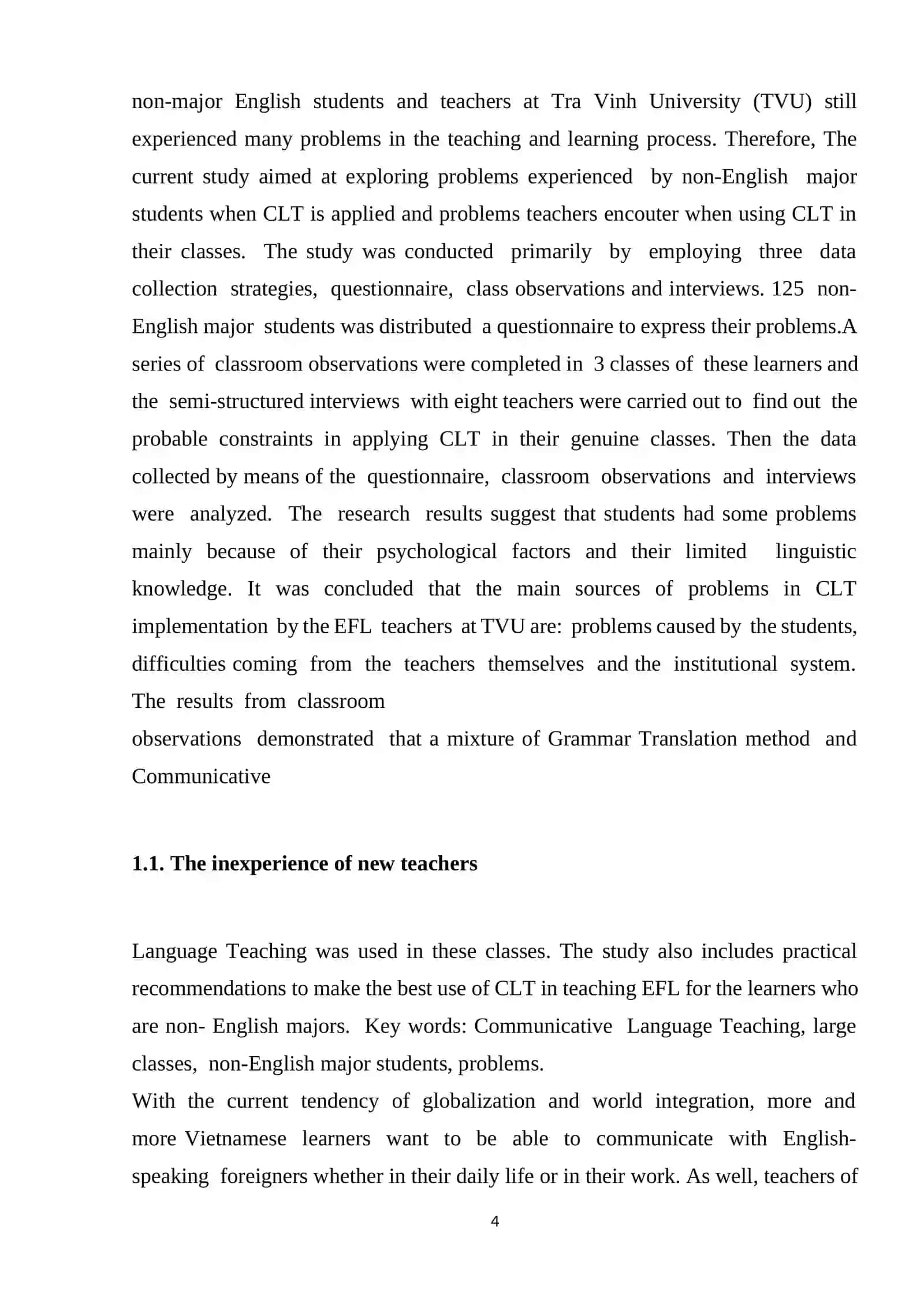 Difficulties Faced by Teachers in Communicative Language Teaching 4