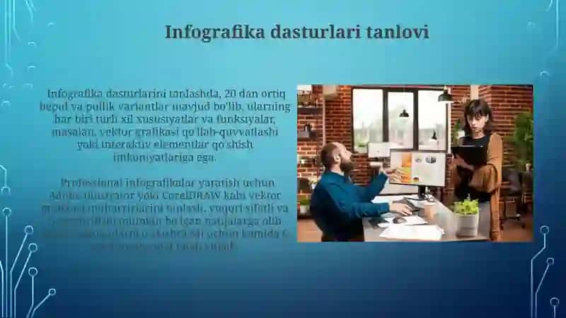 Infografika va uning Infografika yaratuvchi dasturlar bilan tanishish 4