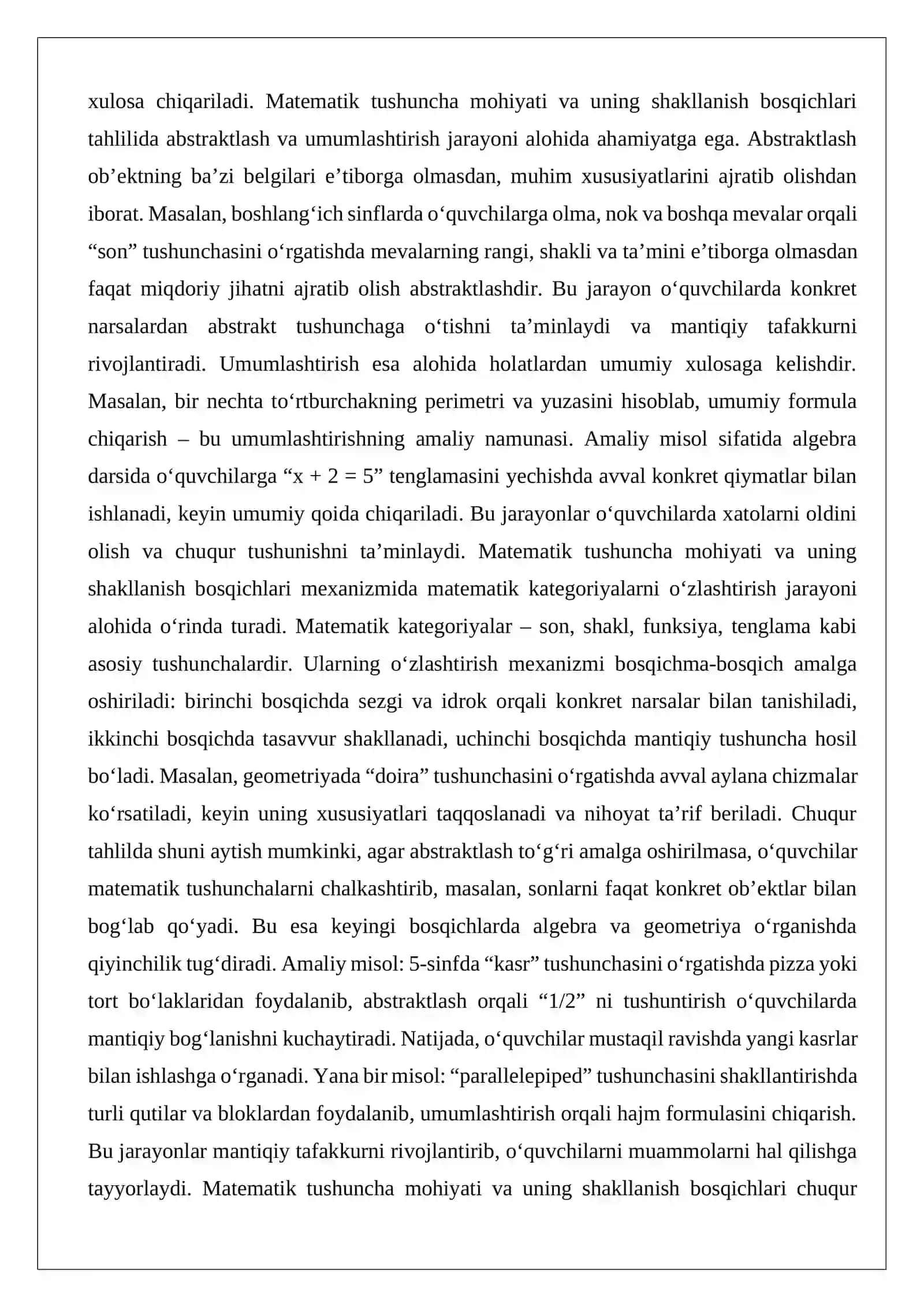 Matematik tushunchalarni o‘rgatishda mantiqiy tafakkurni rivojlantirish usullari 4