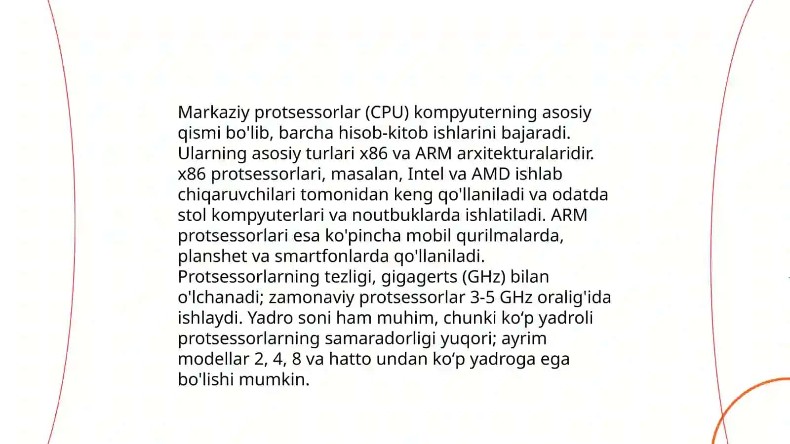 Hisoblash tizimlarining texnik vositalari 4