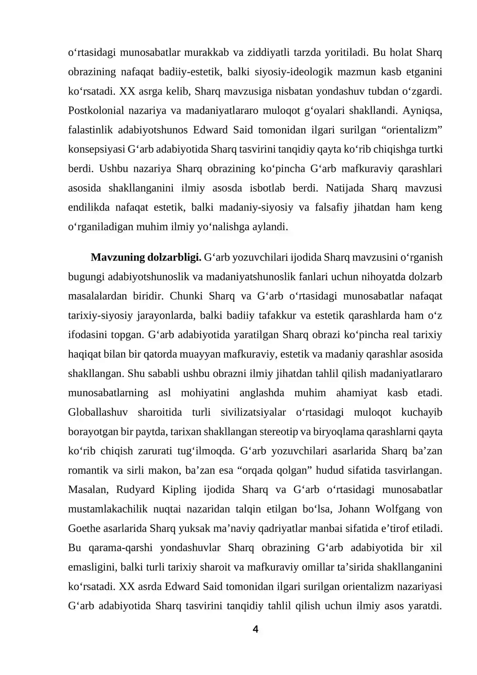 Gʻarb yozuvchilari ijodida Sharq mavzusi 4