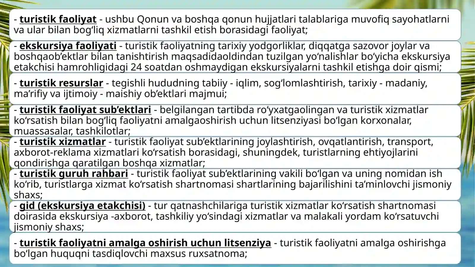 Turizm va rekreatsiya geografiyaning ob'ekt va predmeti, ularning aloqadorligi 4