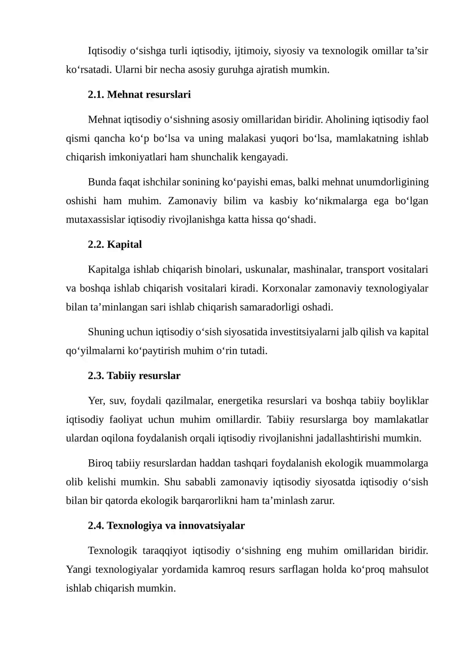 IQTISODIY O‘SISH SIYOSATI 4