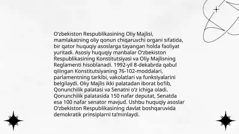 Oʻzbekiston Respublikasi Oliy majlisini tashkil etilishi 4