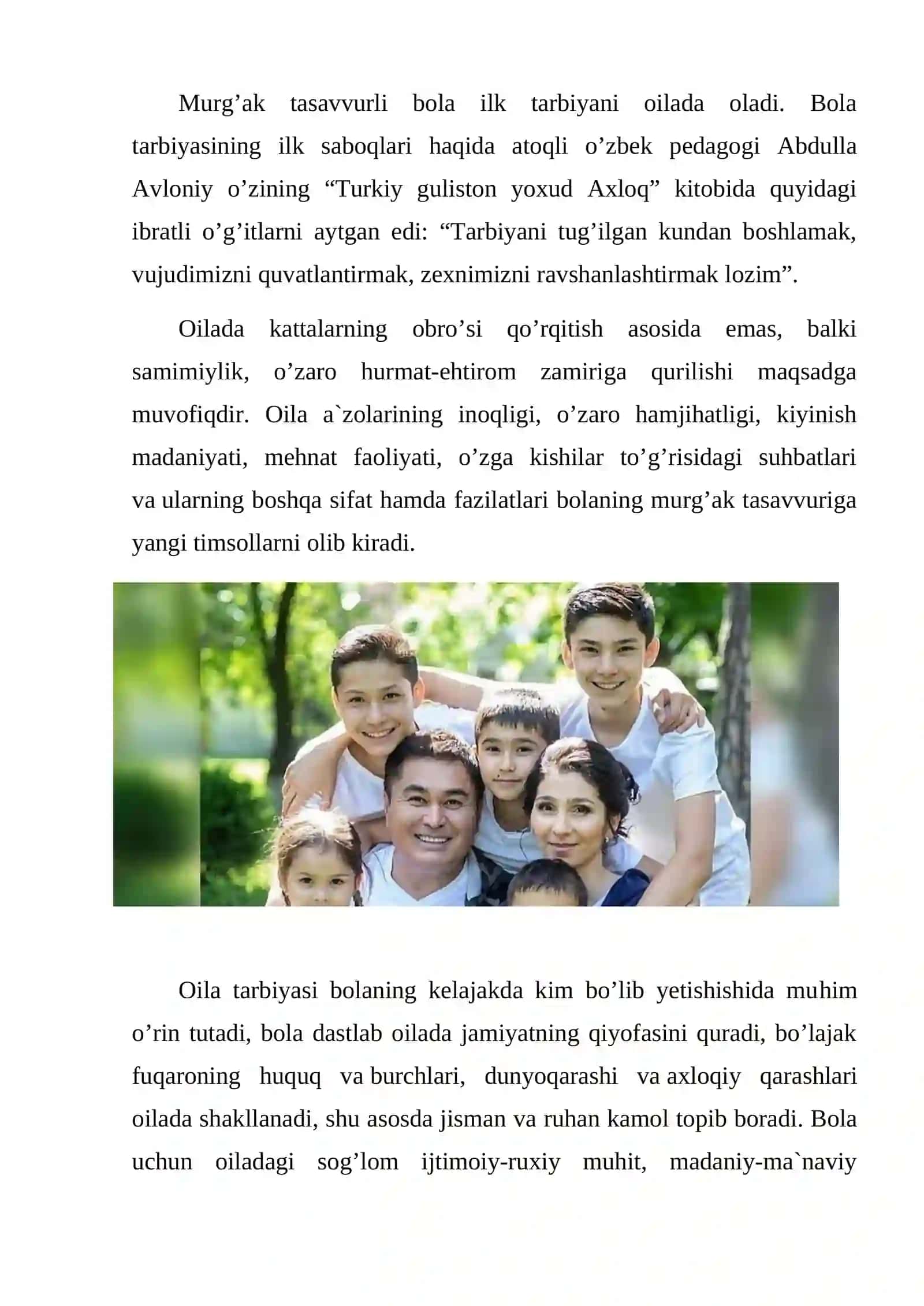 OILADA SOG`LOM TURMUSH TARZINI SHAKLLANTIRISH USULLARI 4