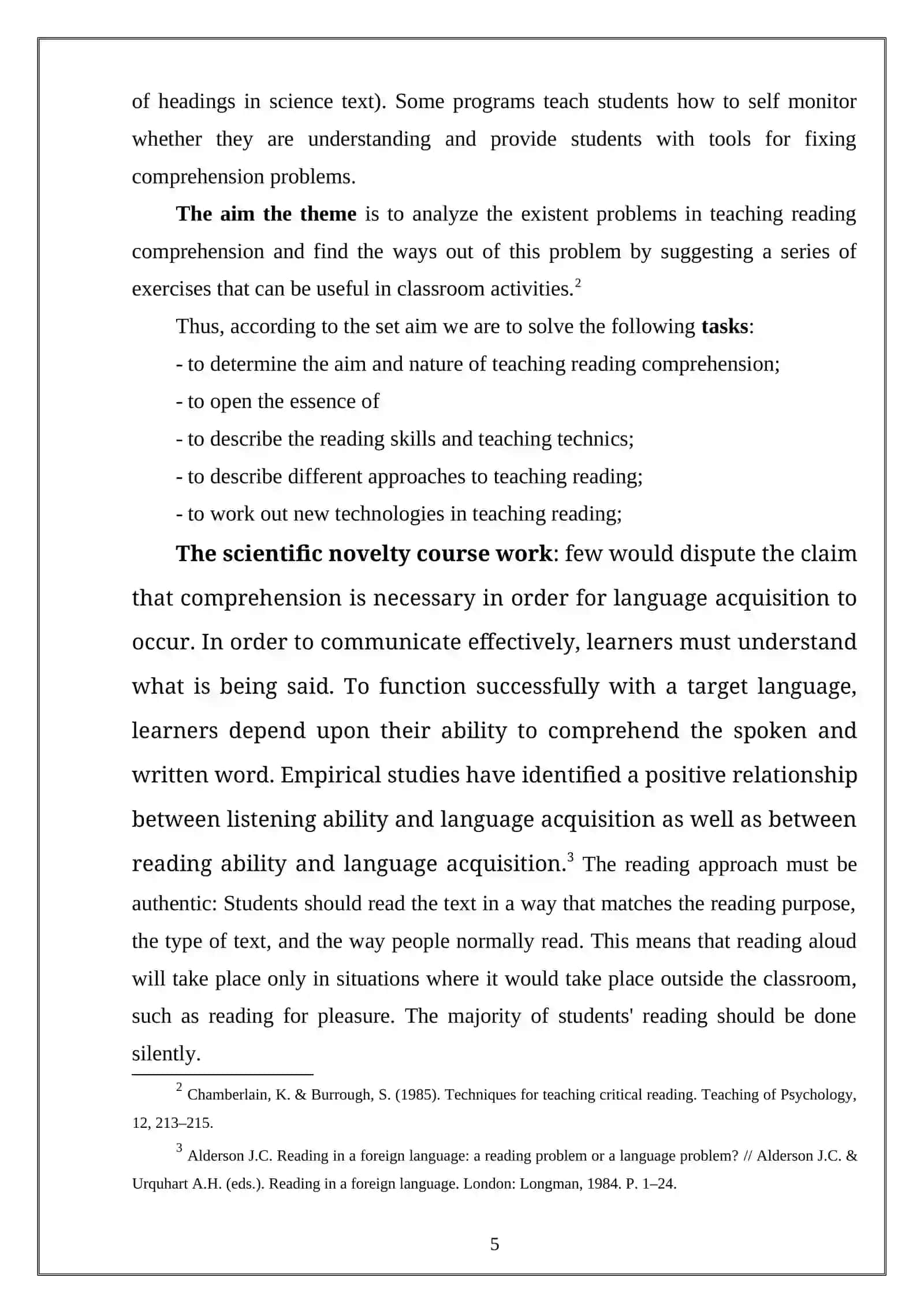 “STRATEGIES FOR ASSESSING THE READING AND LISTENING SKILLS OF A2 LEVEL STUDENTS” MAVZUSIDAGI KURS ISHI 4