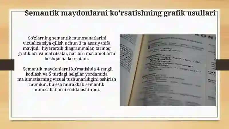 Elektron luğatlarda leksemaning sememik maydoni 4