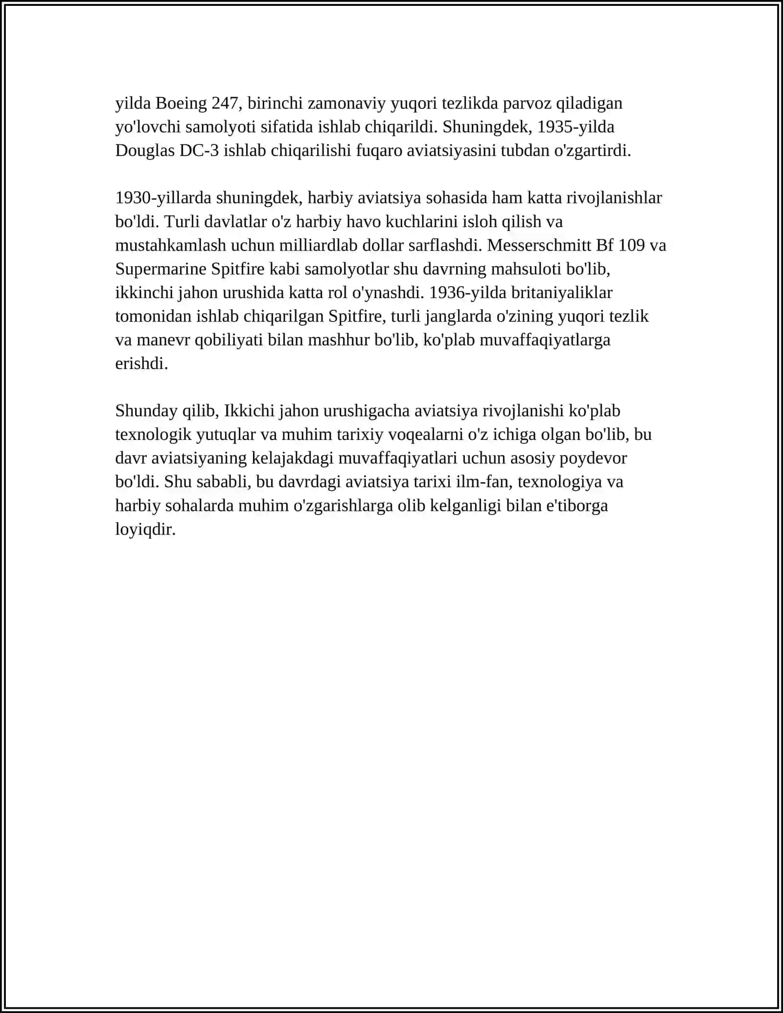 IKKINCHI JAHON URUSHI DAVRIDA AERODROMLARNING RIVOJLANISHI 4