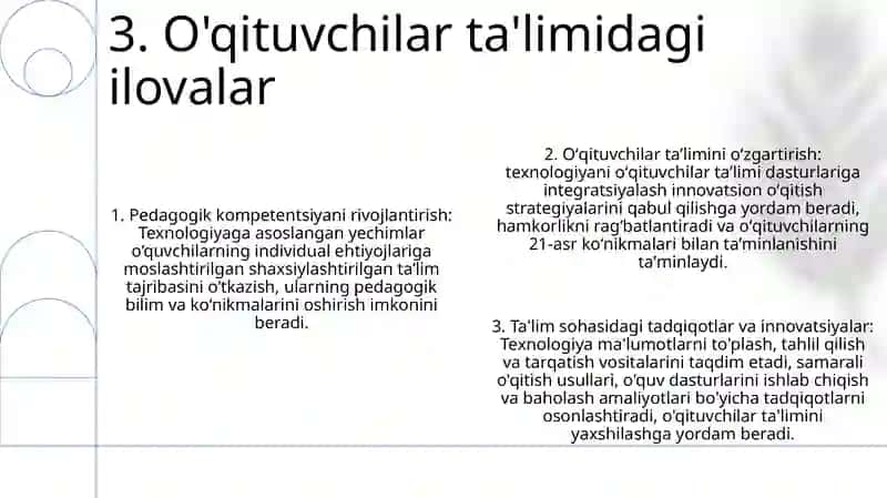 Pedagogik Kompetetlikni Shakillantirishda TaʼLim Texnalogiya TadbigʻI 4