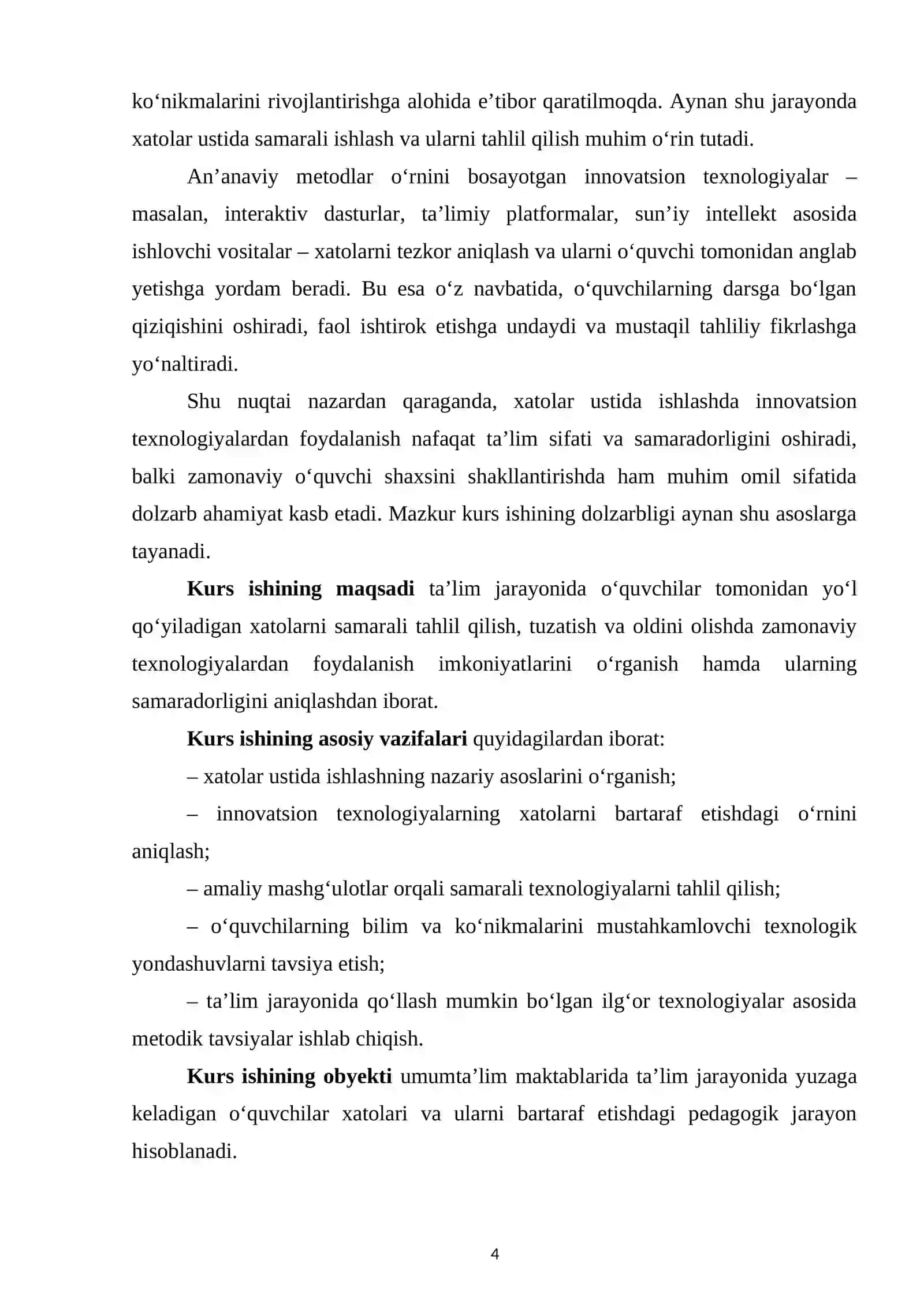 Xatolar ustida ishlashda innovatsion texnologiyalardan foydalanish 4