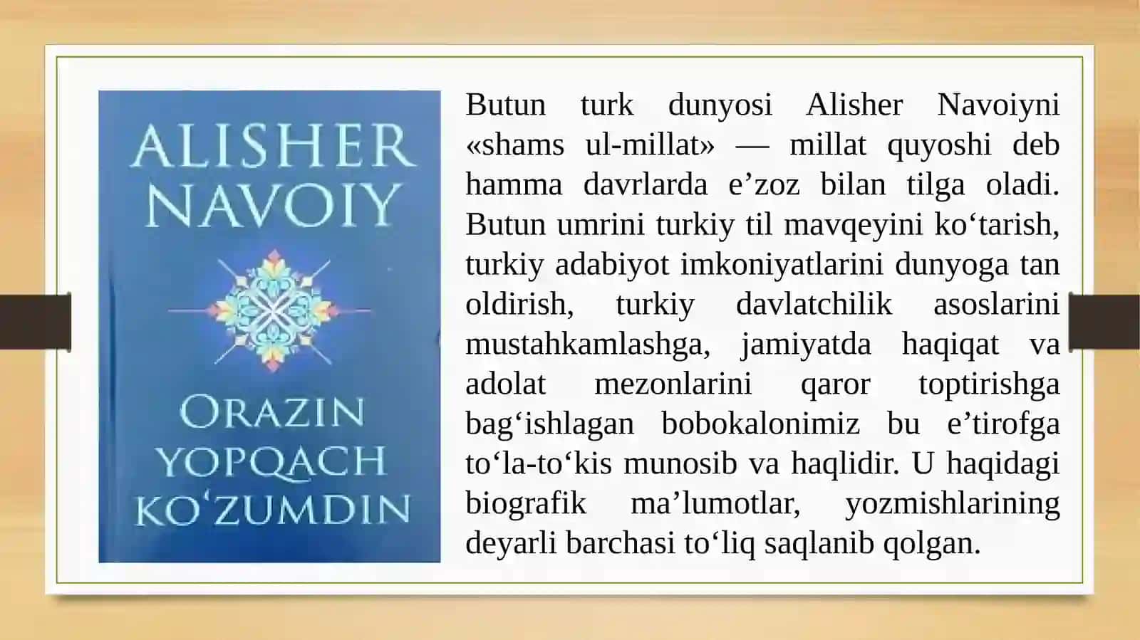 Alisher Navoiy hayoti va ijodi 4