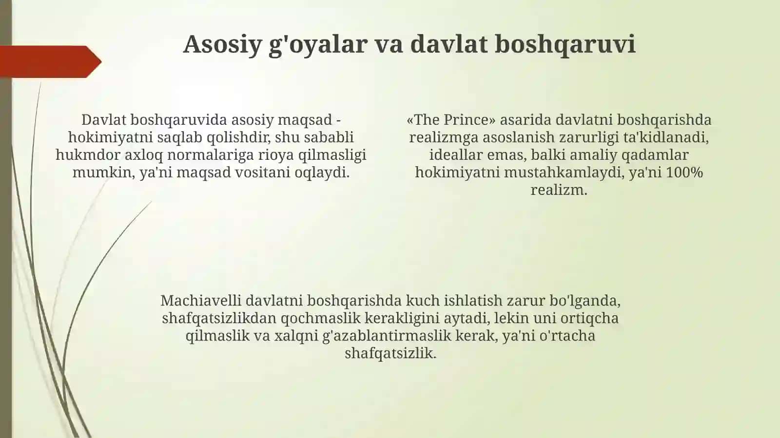 Makiavellining "Xukmdor" asari 4