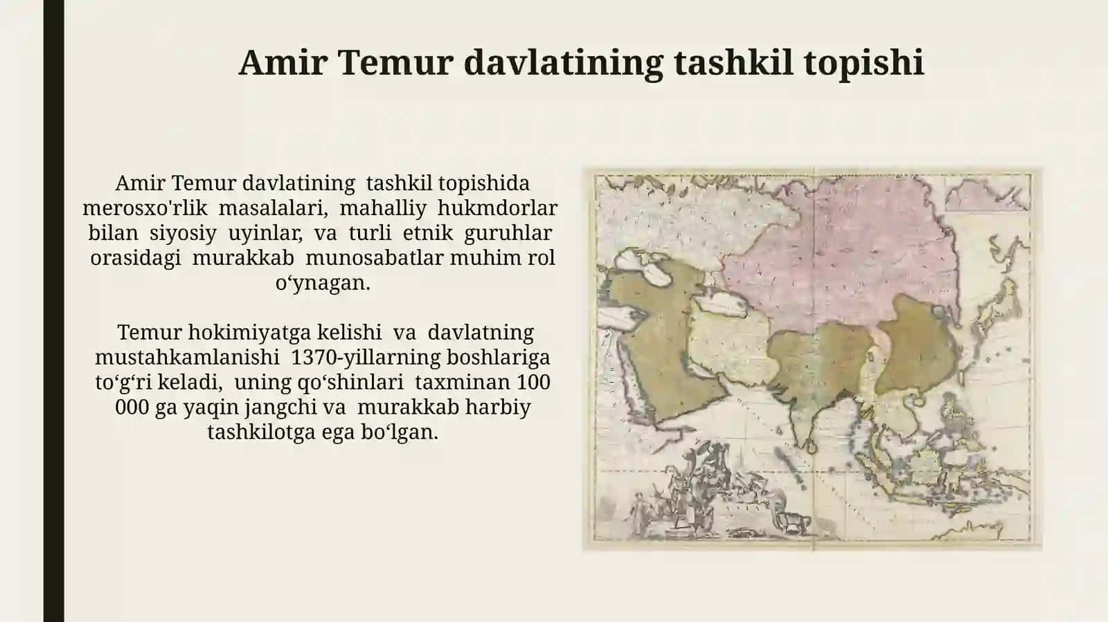 Amir Temur davlati va Temuriylar sulolasi 4