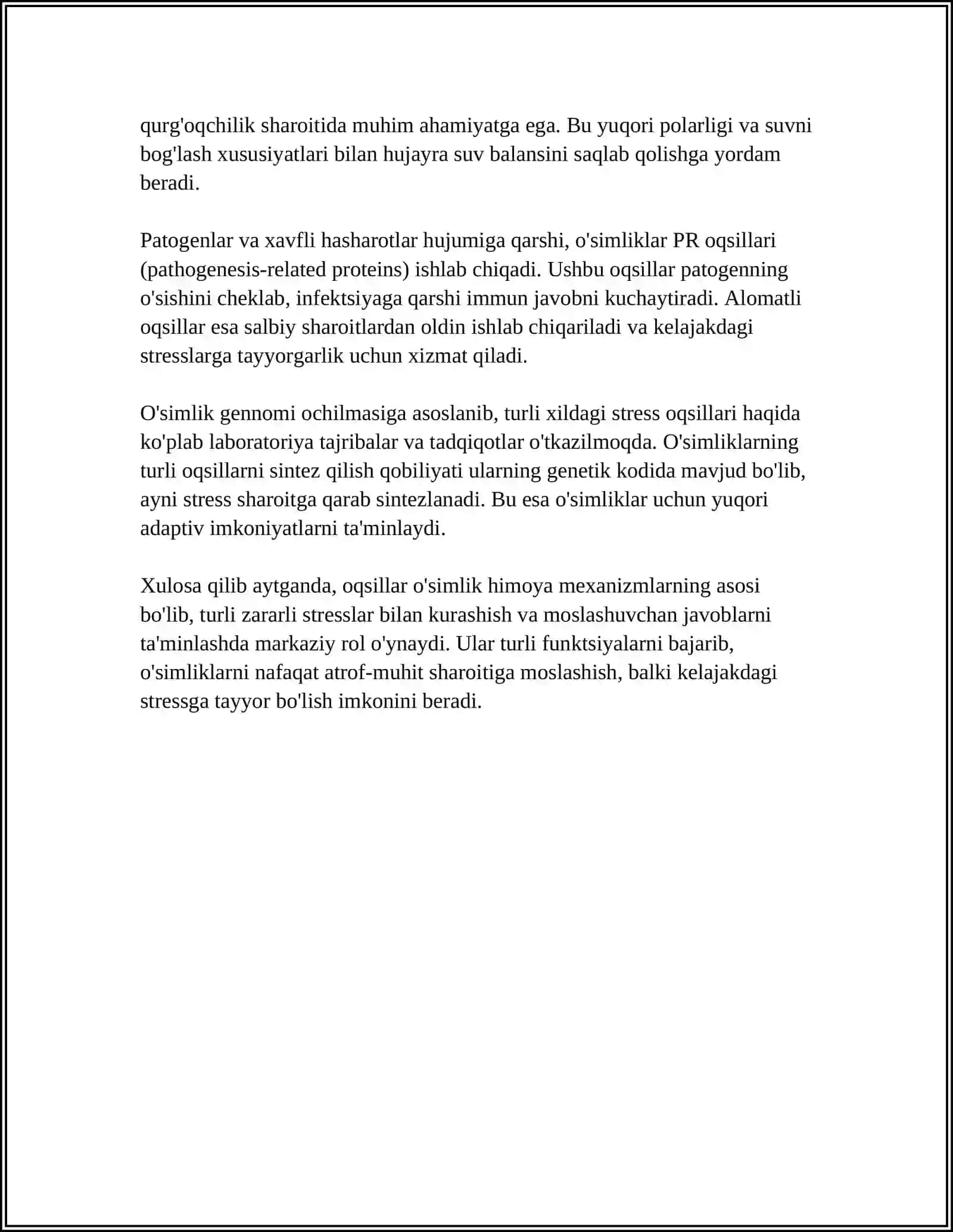 OQSILLARNI O‘SIMLIKLAR IMMUNITETIGA TA'SIRI 4