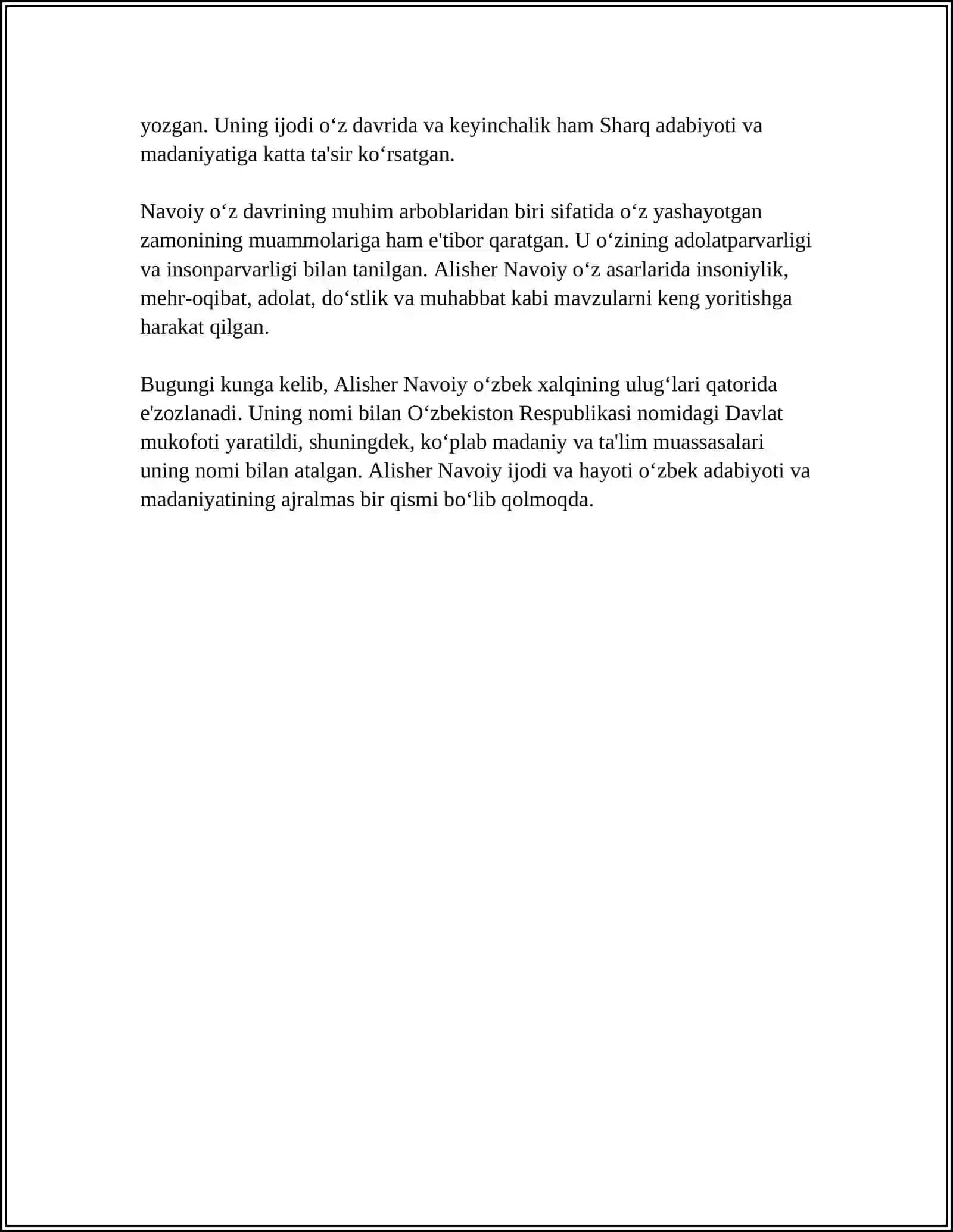 ALISHER NAVOIY MEROSI 4
