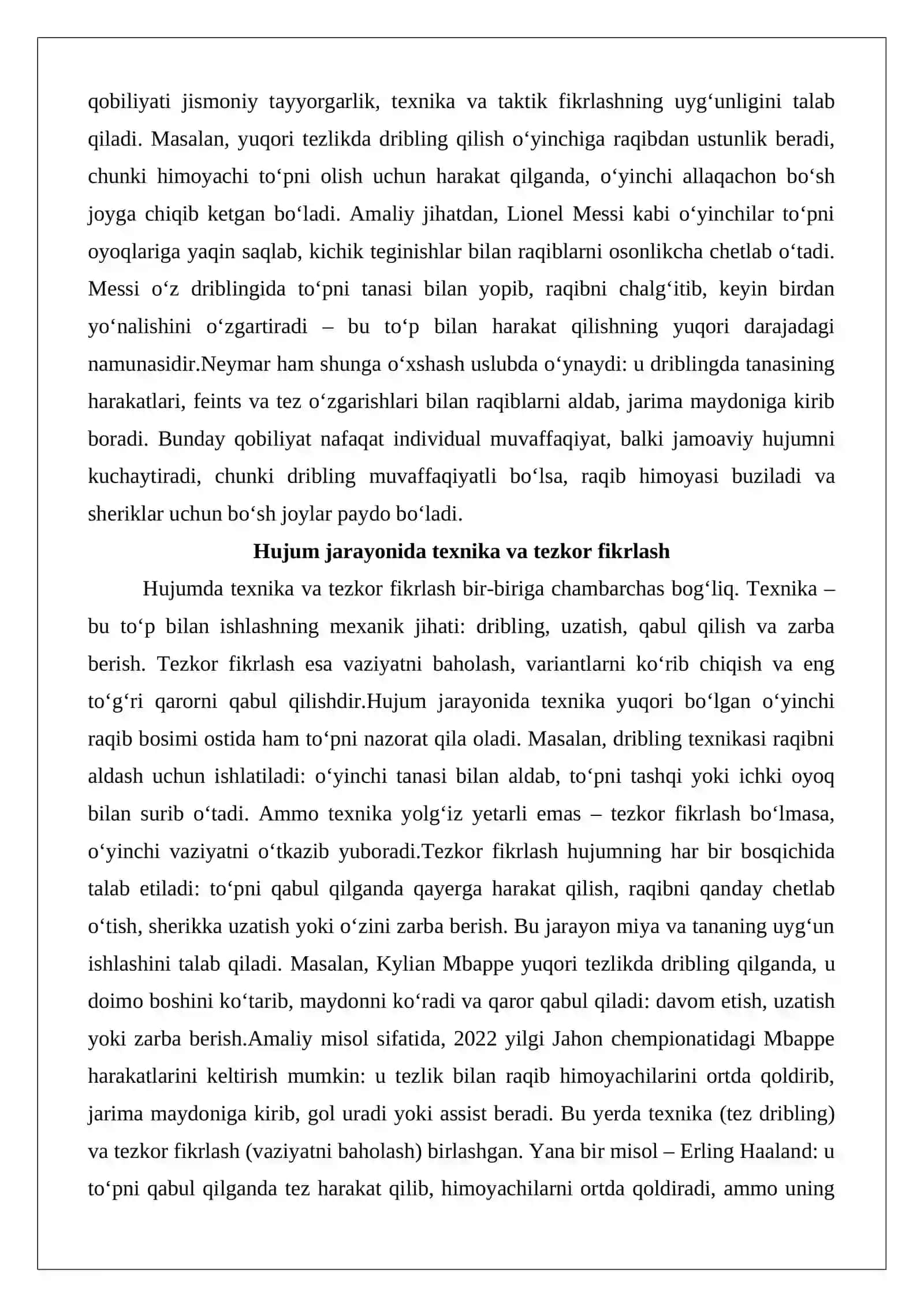 Hujumda – to‘p bilan harakat qilish qobiliyatlarini rivojlantirish 4