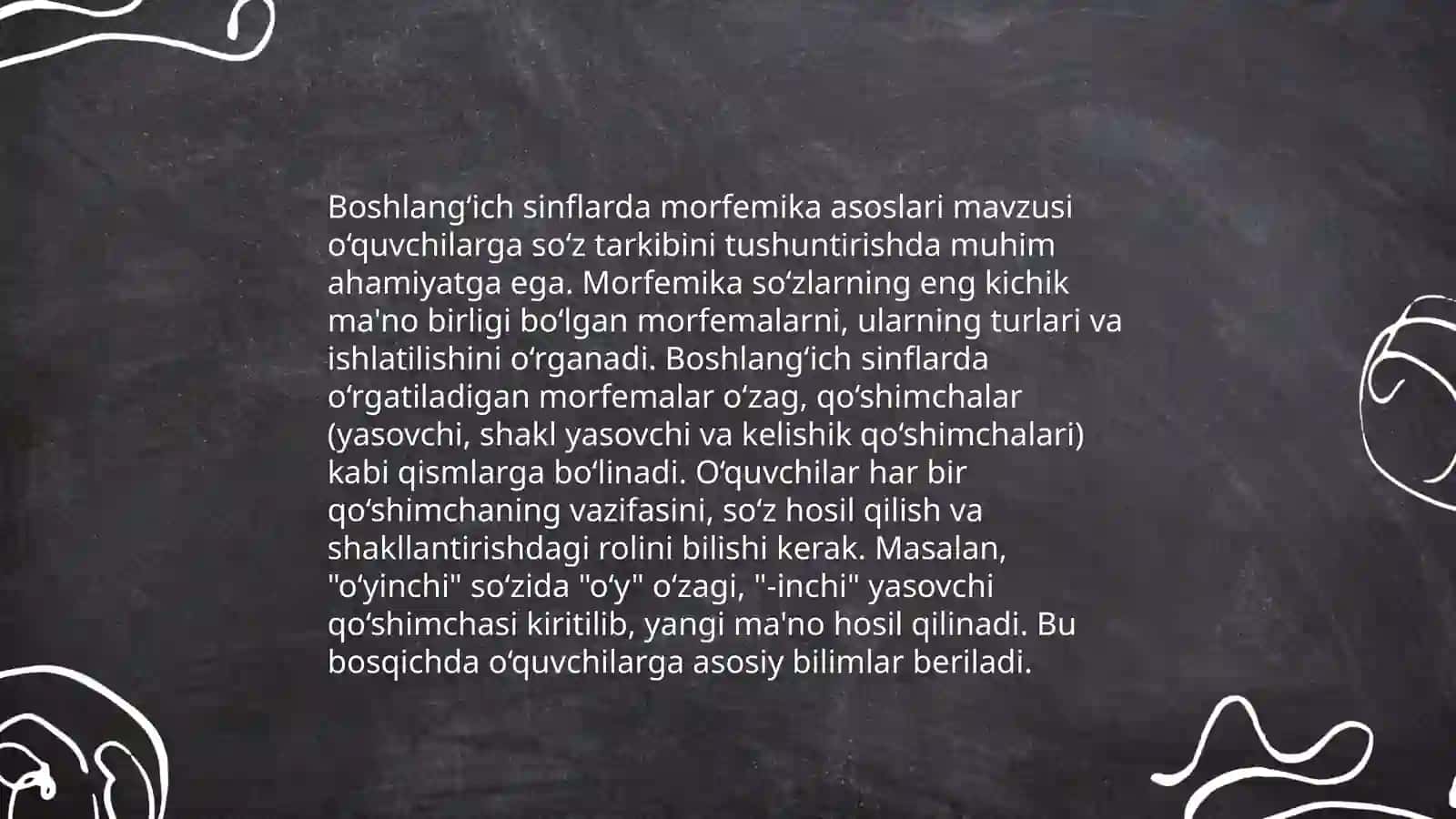 Ta'lim bosqichlarida morfemika o‘qitish bo‘yicha dars ishlanmalari 4