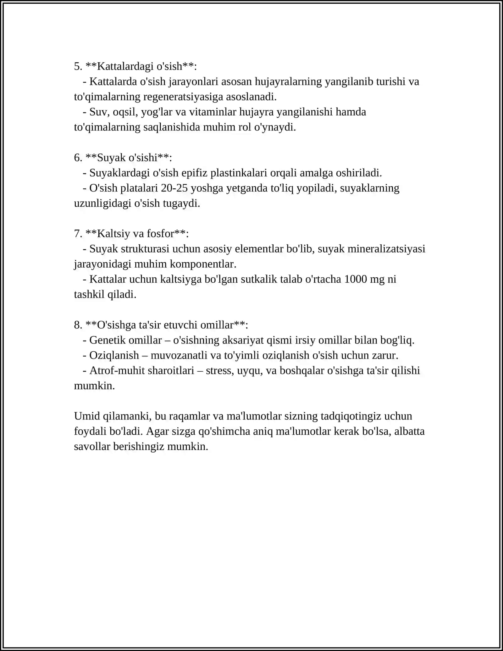 KICHIK MAKTAB YOSHI DAVRIDA BOLANING BIOLOGIK RIVOJLANISHI 4
