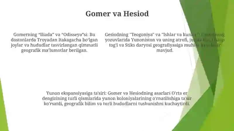 Qadimgi Gretsiyada Geografiyaning Rivojlanishini OʻRganish 4