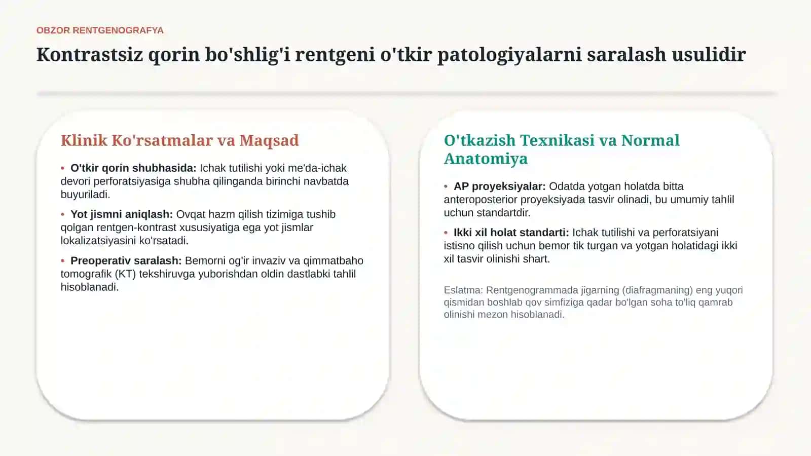 Oshqozon-ichak trakti kasalliklari nur tashxisoti — zamonaviy diagnostika 4