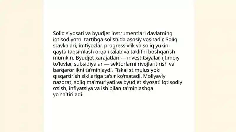 Davlat siyosati va iqtisodiyotni tartibga solishda ro'yxatga olishning asosiy tamoyillari 4