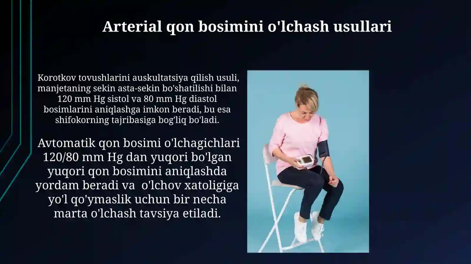Arteryal qonbosiminio’lchash 4