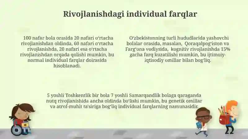 Yosh Bolalarning Rivojlanish Xususiyatlari 4