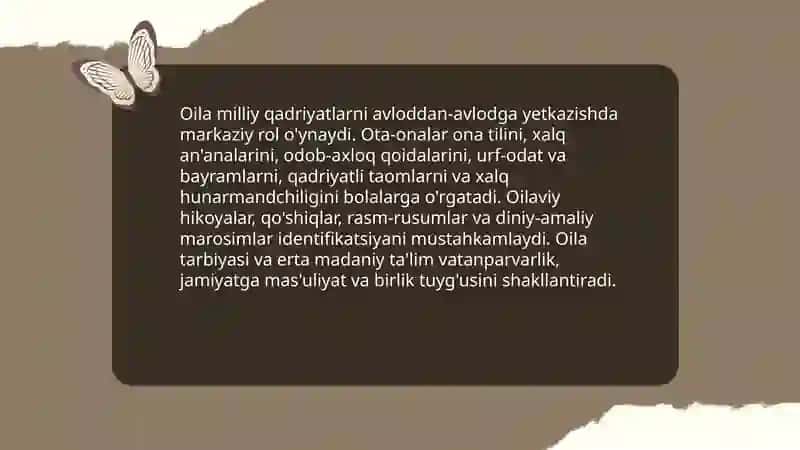 Oilada vatanparvarlik ruhini shakllantirish 4