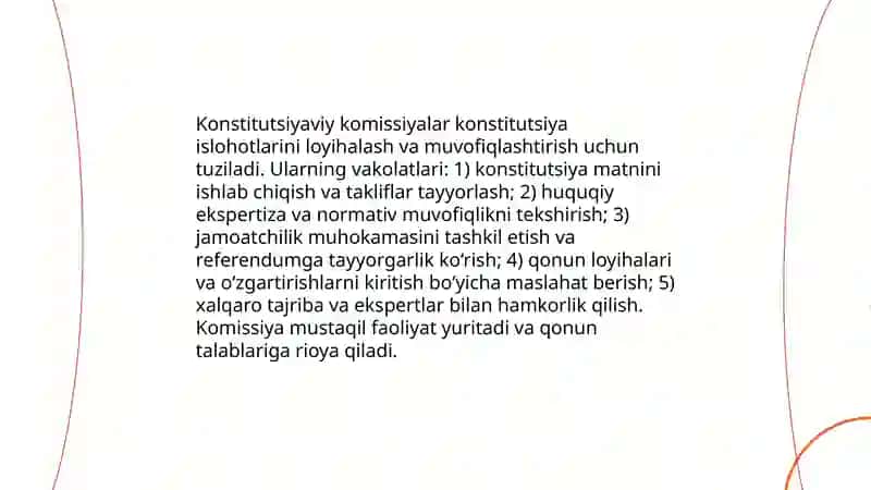 Konstitutsiyaning islohotlari (tashkil etilishi, oʻzgarishlar, farqlar) 4