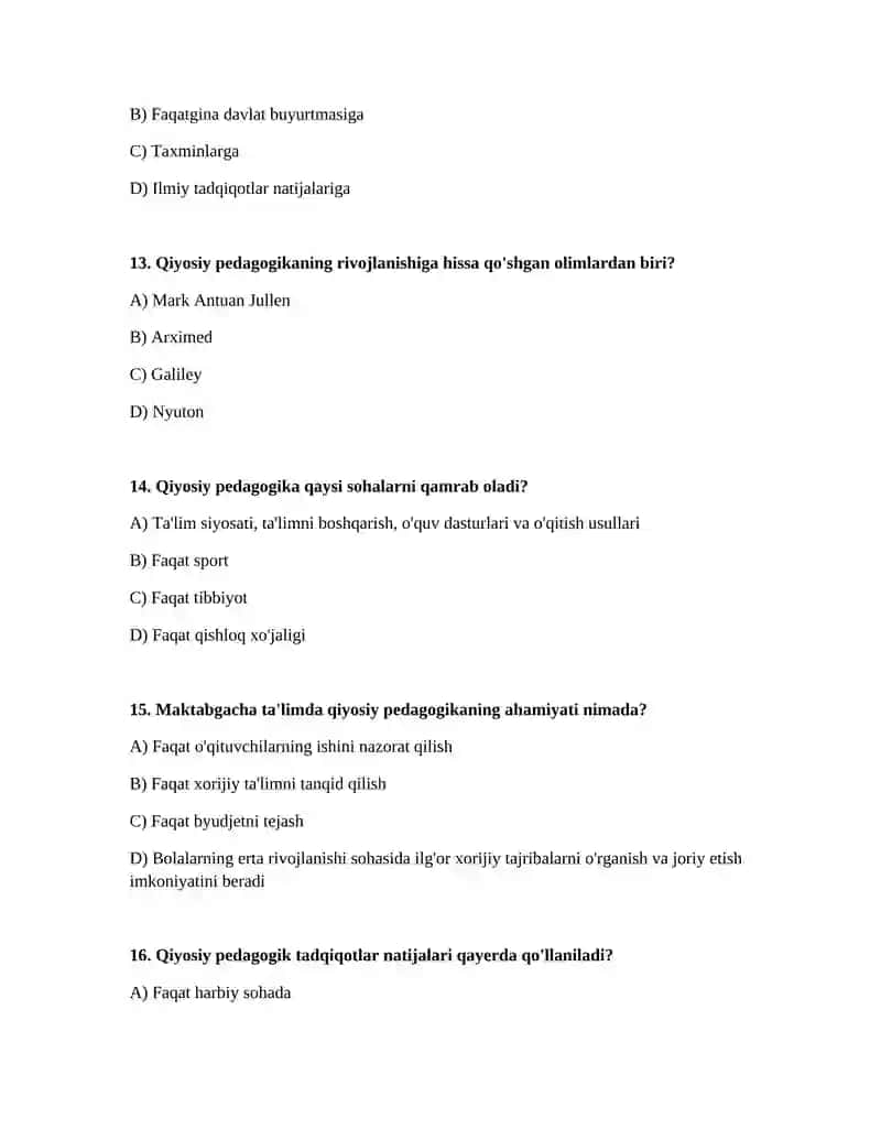 Qiyosiy Pedagogika Fanining Maqsadi va Mohiyati 4