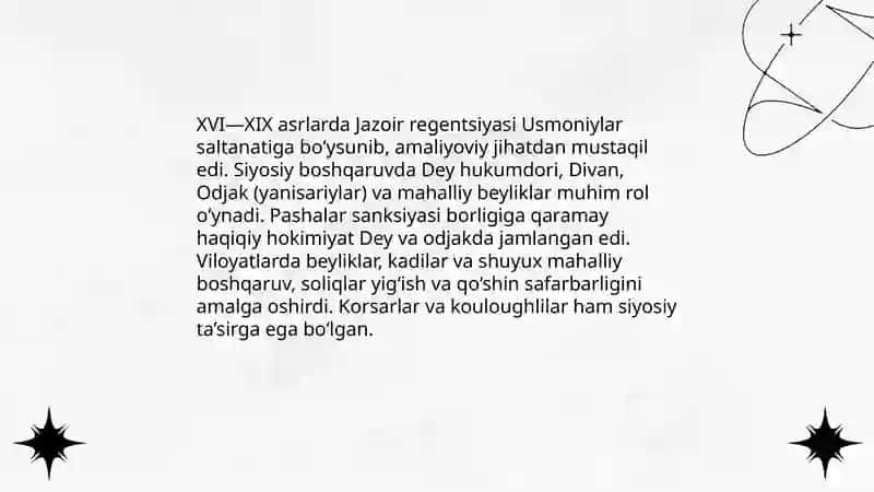 XVI-XIX asrlarda Jazoir, Tunis va Marokash 4
