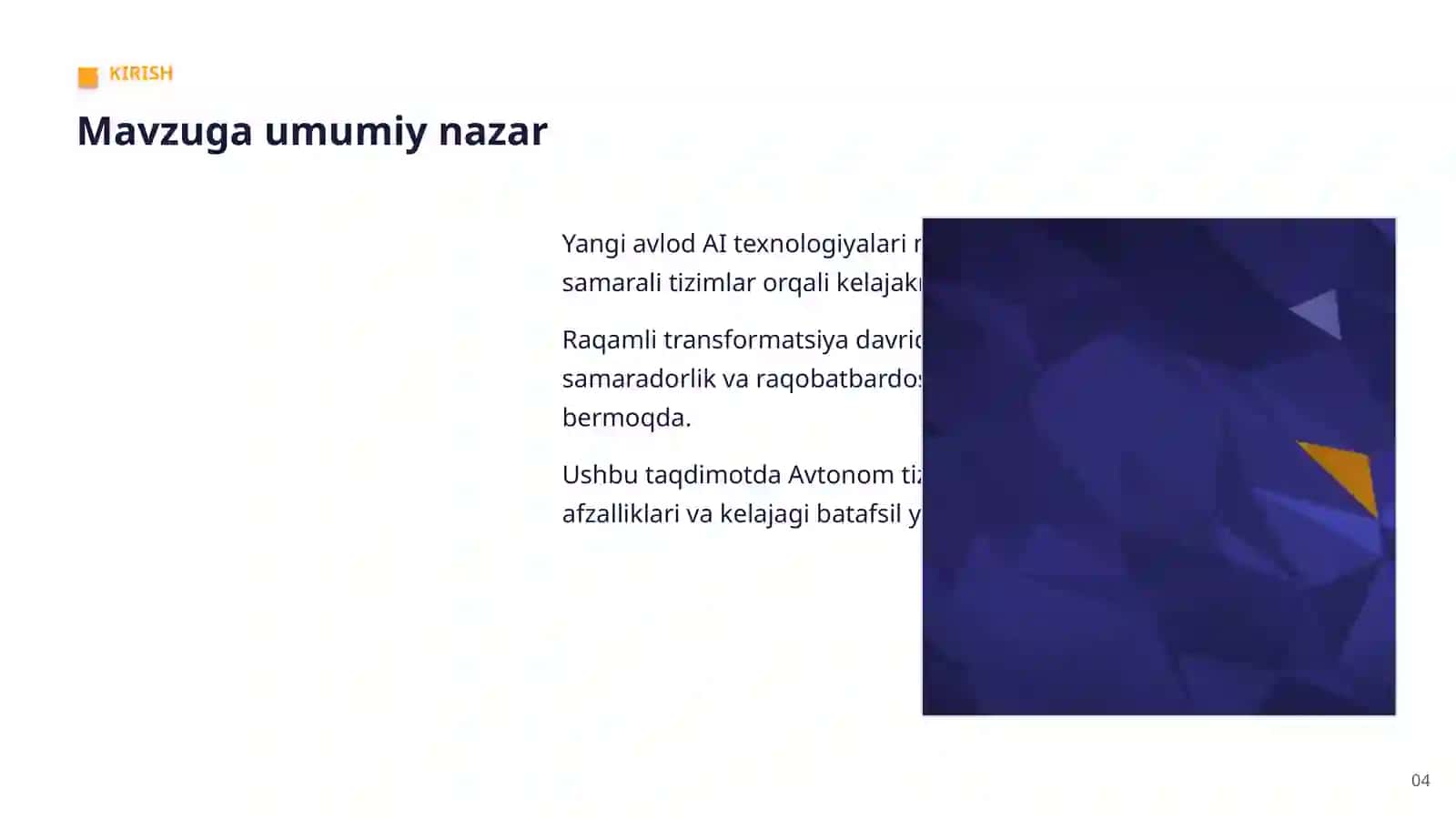 YANGI AVLOD AI TEXNOLOGIYALARI 4