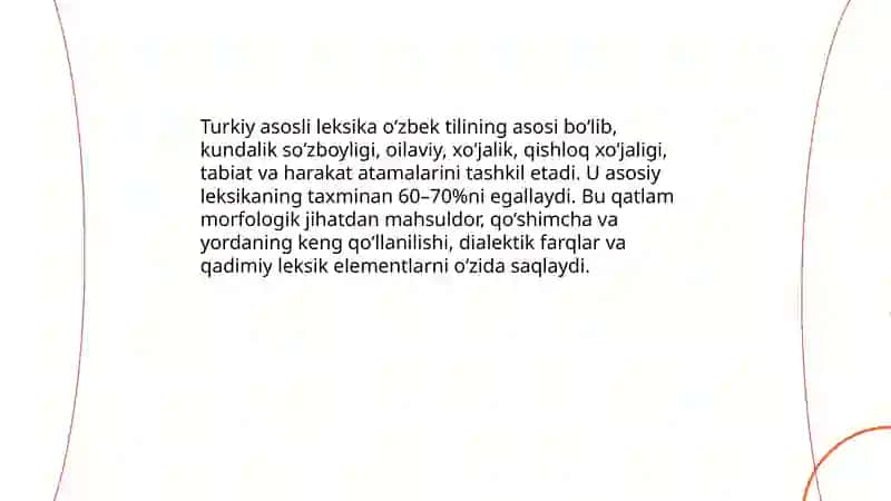 O'zbek tilining luğat tarkibi 4