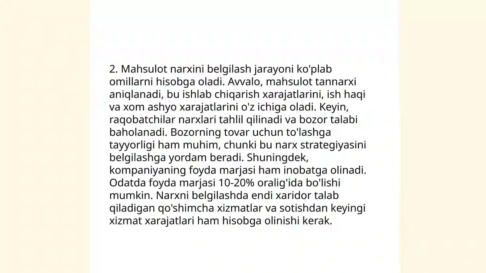 Ishlab chiqarish xarajatlari 4