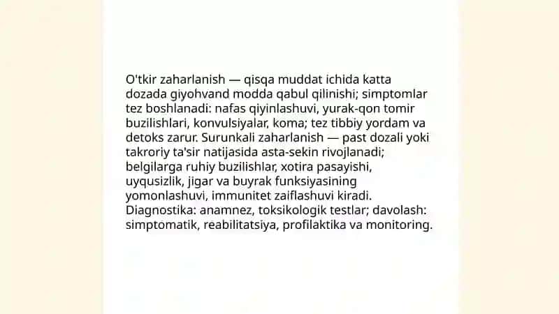 Giyohvand moddalardan zaharlanish va ularning belgilari 4