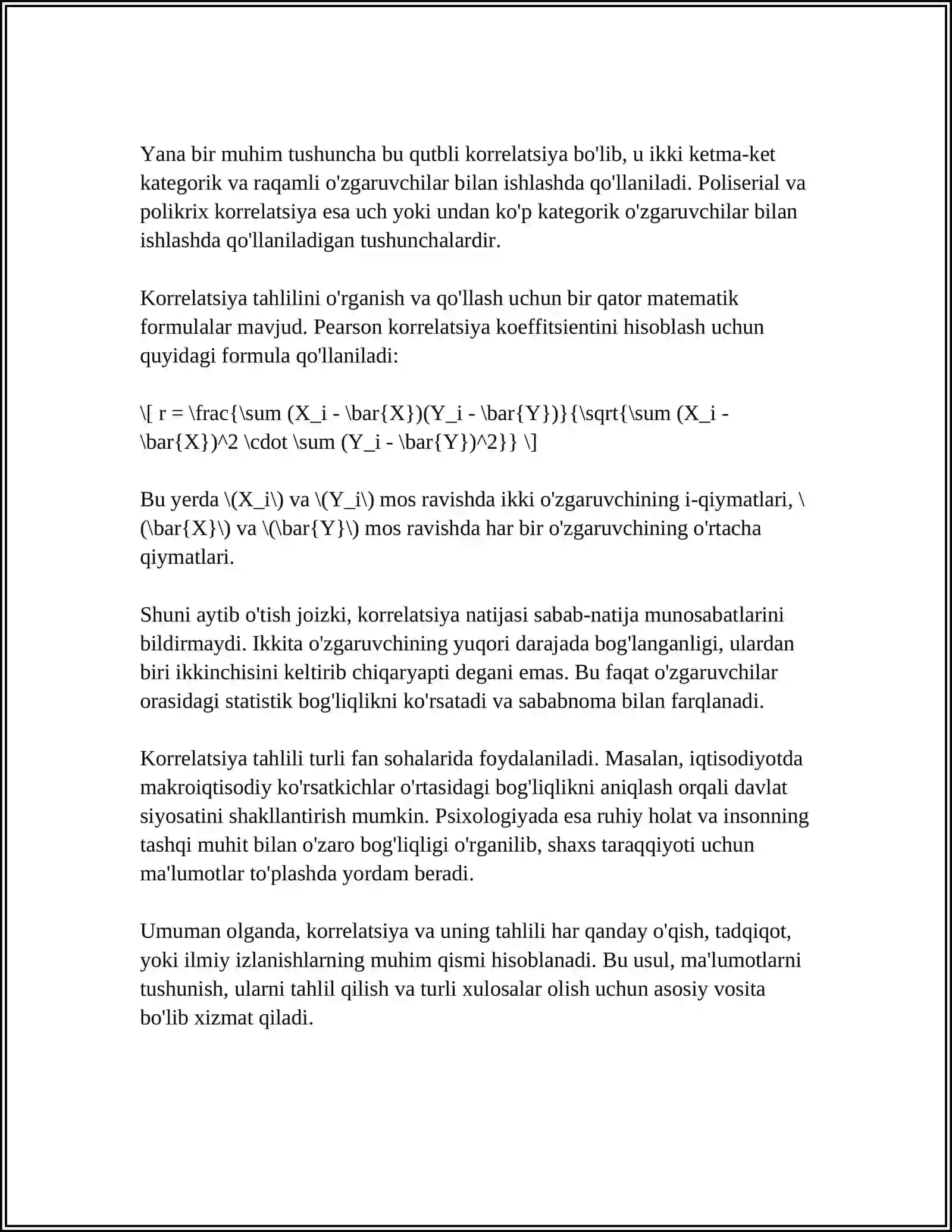 KORRELZATSIYA NAZARIYASI ELEMENLARI 4
