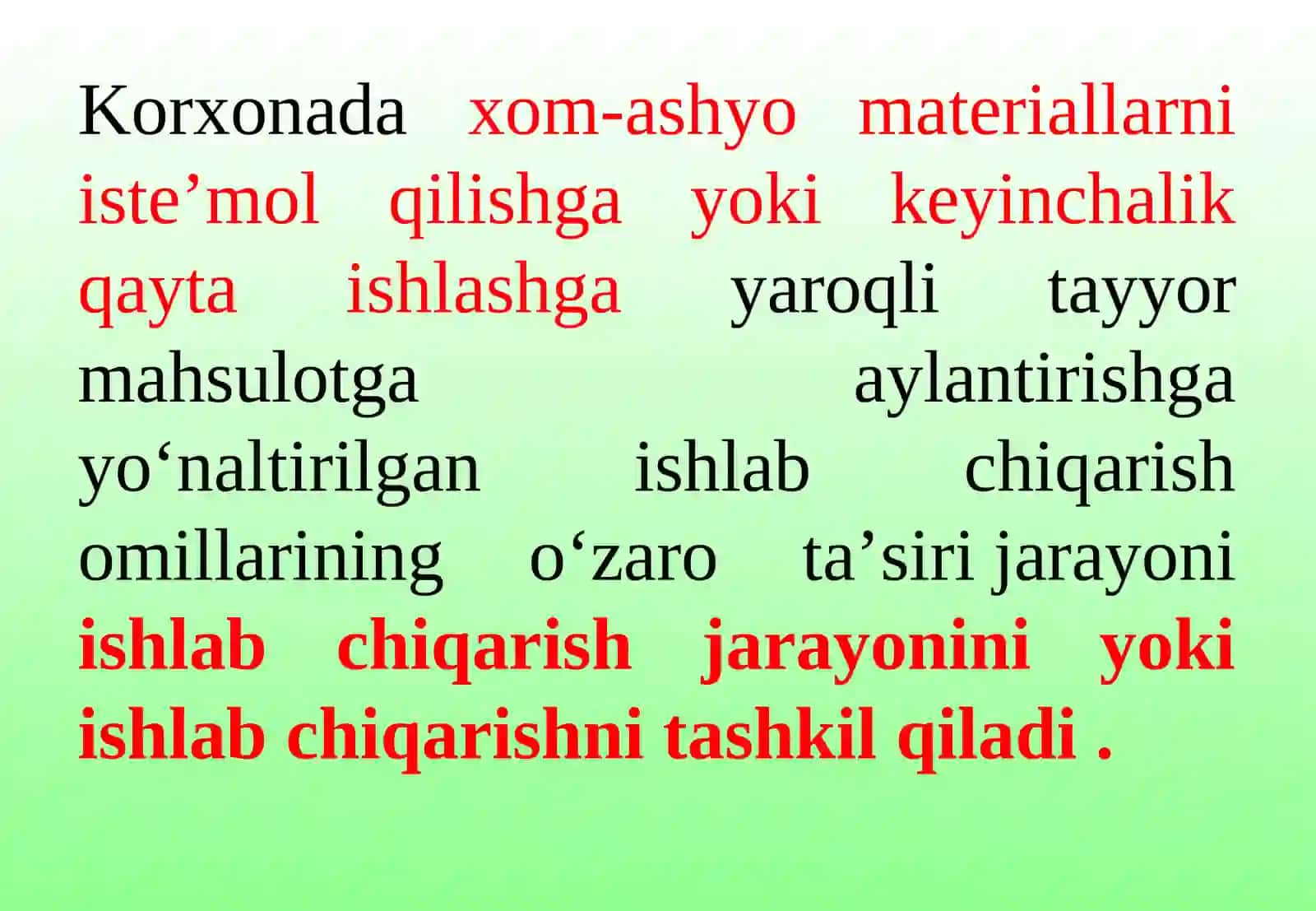 KORXONADA ISHLAB CHIQARISHNI TASHKIL ETISH 4