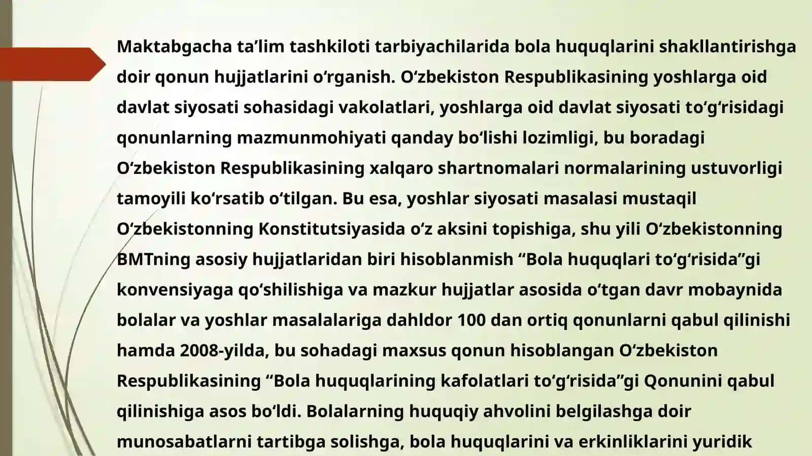 MAKTABGACHA TASHKILOTIDA HUQUQIY TARBIYANI TASHKIL ETISH 4
