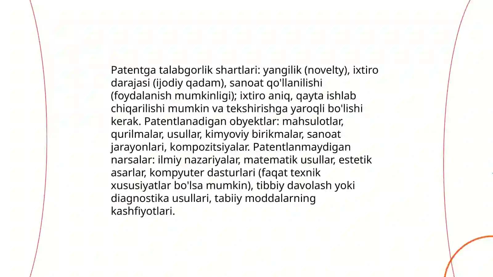 Intellektual mulk obyektlarini muhofaza qilish ( patent, guvohnoma ) tartibi 4