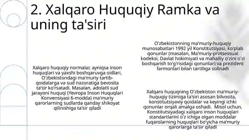O'zbekistonda ma'muriy-huquqiy munosabatlar tushunchasi va o‘ziga xos xususiyatlari 4