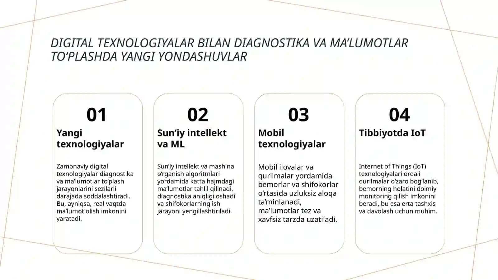 Zamonaviy Axborot Texnologiyalarining Tibbiyotda Rivojlanishi va Innovatsiyalari 4