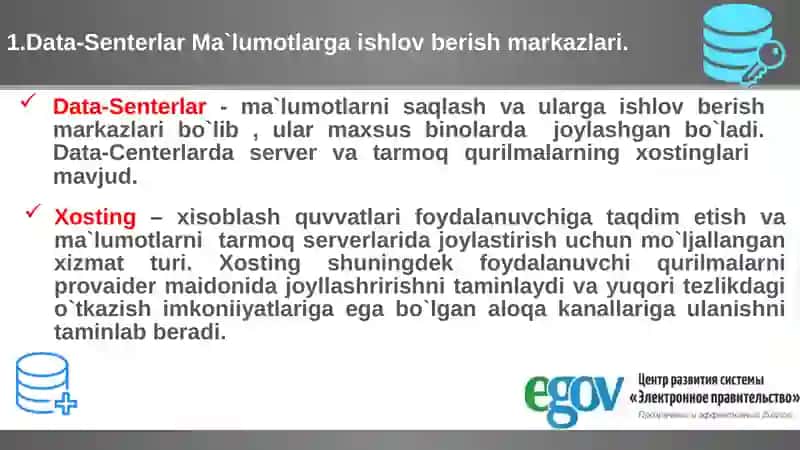 DAVLAT AXBOROT RESURSLARIDAGI DASTURIY VA TEXNIK VOSITALAR 4