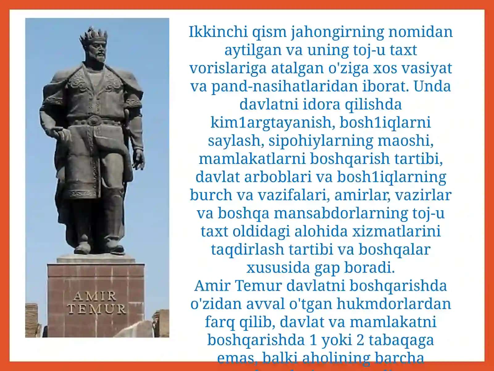 Amir Temur Tuzuklari 4