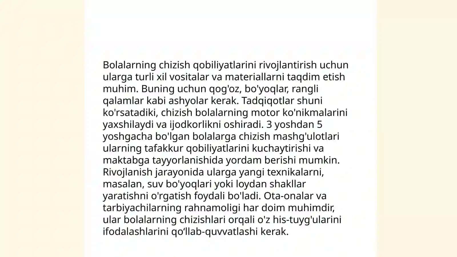 Katta guruxda bolalarni rasm chizishga o'rgatish metodlari 4