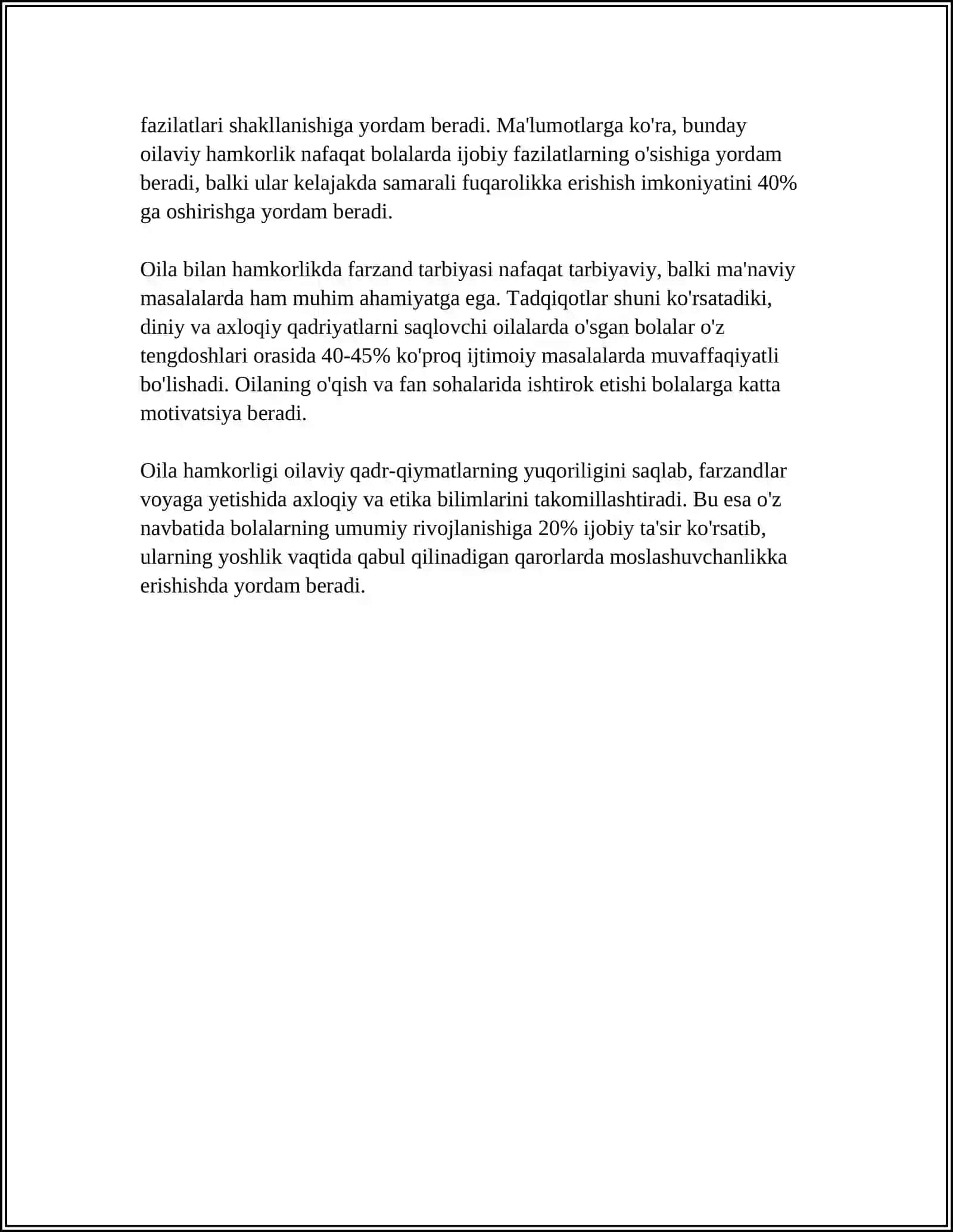 OILA BILAN HAMKORLIKTA ISHLASH 4