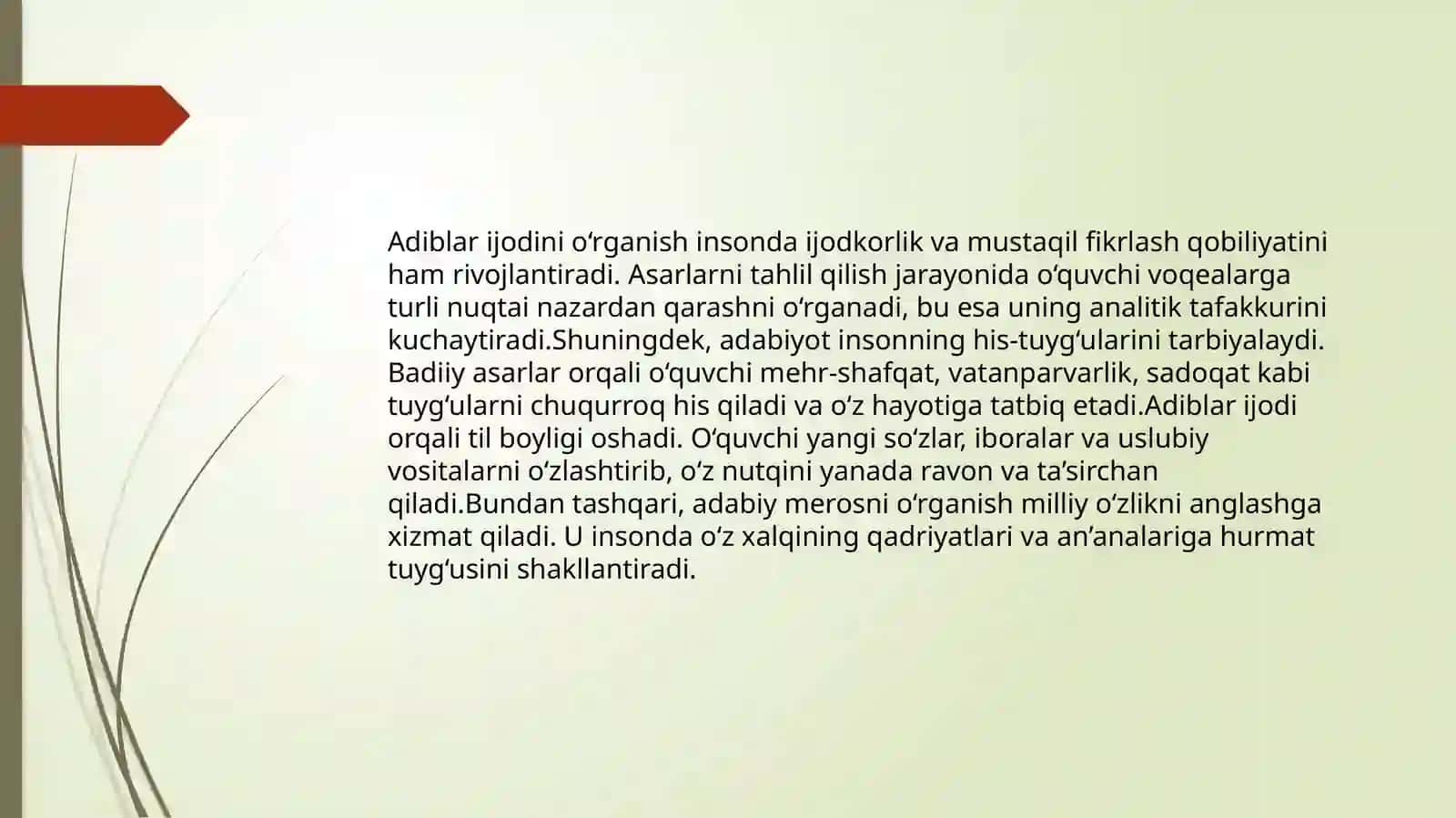 Adiblari jodini o`rganish usullari 4